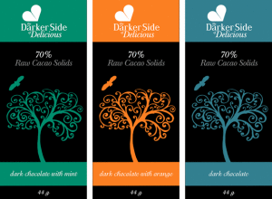 design proposal for dark chocolate bar wrapper