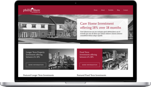 Investment website design
