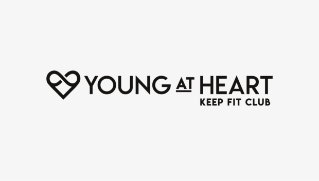 Young at Heart logo in black on white background