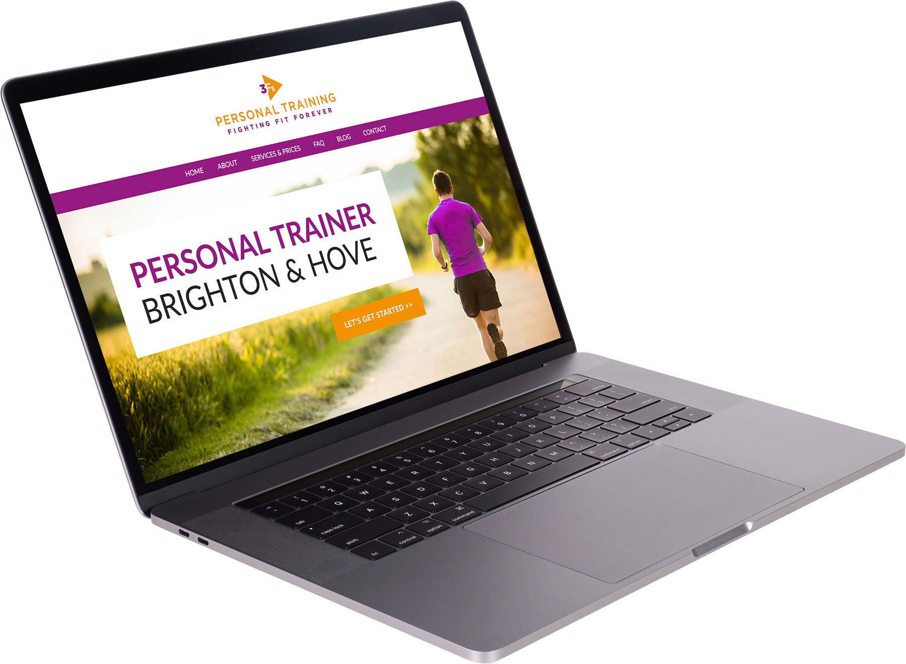 3Fs Personal Training website